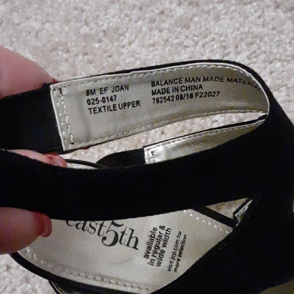 Black Strappy Women's Sandals - Picture 4 of 8